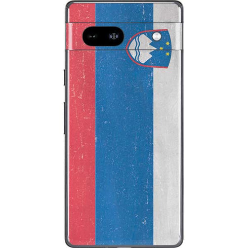 Slovenia Flag Distressed Google Pixel 7a Skin